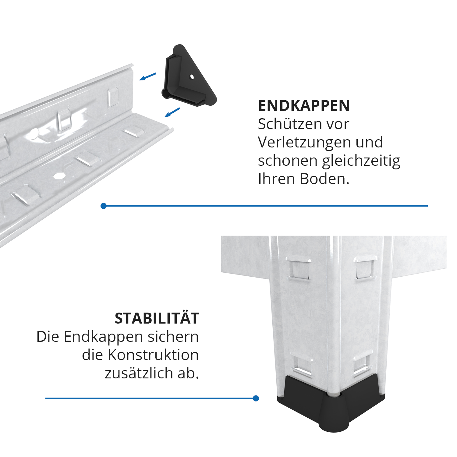 Schwerlastregal, 180x80x40cm 2er-Set, Max. Tragfähigkeit 875kg, 5 MDF-Böden, verzinkt 7 Schwerlastregal, 180x80x40cm 2er-Set, Max. Tragfähigkeit 875kg, 5 MDF-Böden, verzinkt – Bild 7